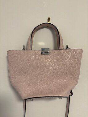Marc Cain light pink mini pebbled leather bag perfect condition